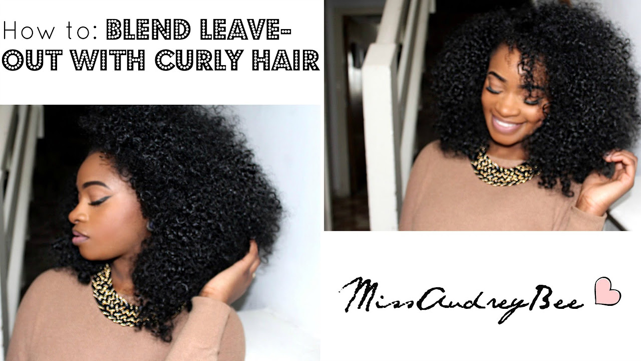 TUTORIAL  How to Blend leave out with curly hair  Freetress Creta Girl