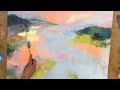 Abstract Landscape easy, Acrylic painting, for beginners