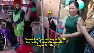 Throwback at 7 years old ng daughter ko Aug 24, 2022 & now turning 11 years old sa Aug 24, 2026‼️💕