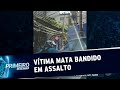 Vítima reage a assalto e mata criminoso a tiros em Goiânia | Primeiro Impacto (02/07/19)