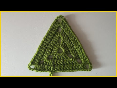 Треугольник крючком. Вязание крючком для начинающих / Crochet triangle