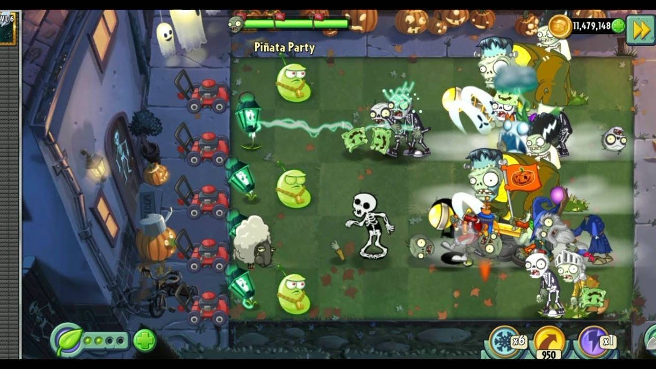 PvZ 2 zombie fight with plant PvZ2 lawn of Doom 2023 YouTube