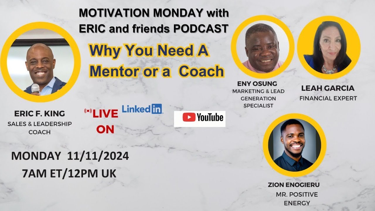 WHY YOU NEED A MENTOR OR A COACH - YouTube