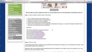 How to complete Zunal Webquest 1: Salud y Bienestar