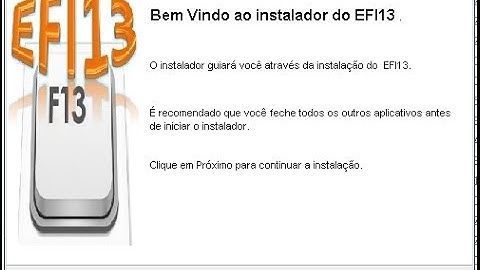 MANUAL DE INSTALAÇÃO DO EFI13