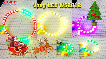 Vòng LED RGB WS2812 5050 | LED vòng | LED trang trí noel | Điện tử DAT