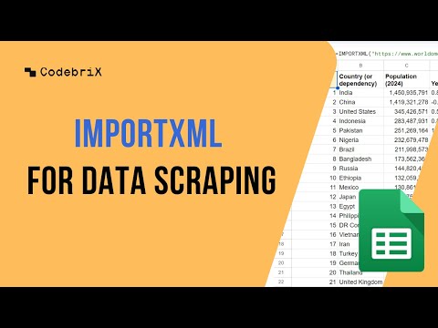 How to Use IMPORTXML Function in Google Sheets