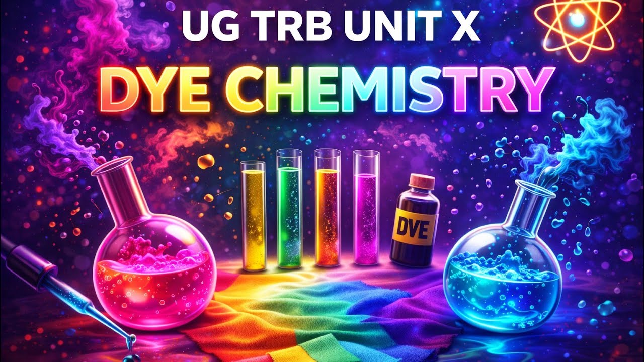 UG TRB Unit X – Dye Chemistry Full Explanation | Important Concepts & MCQs | Tamil 