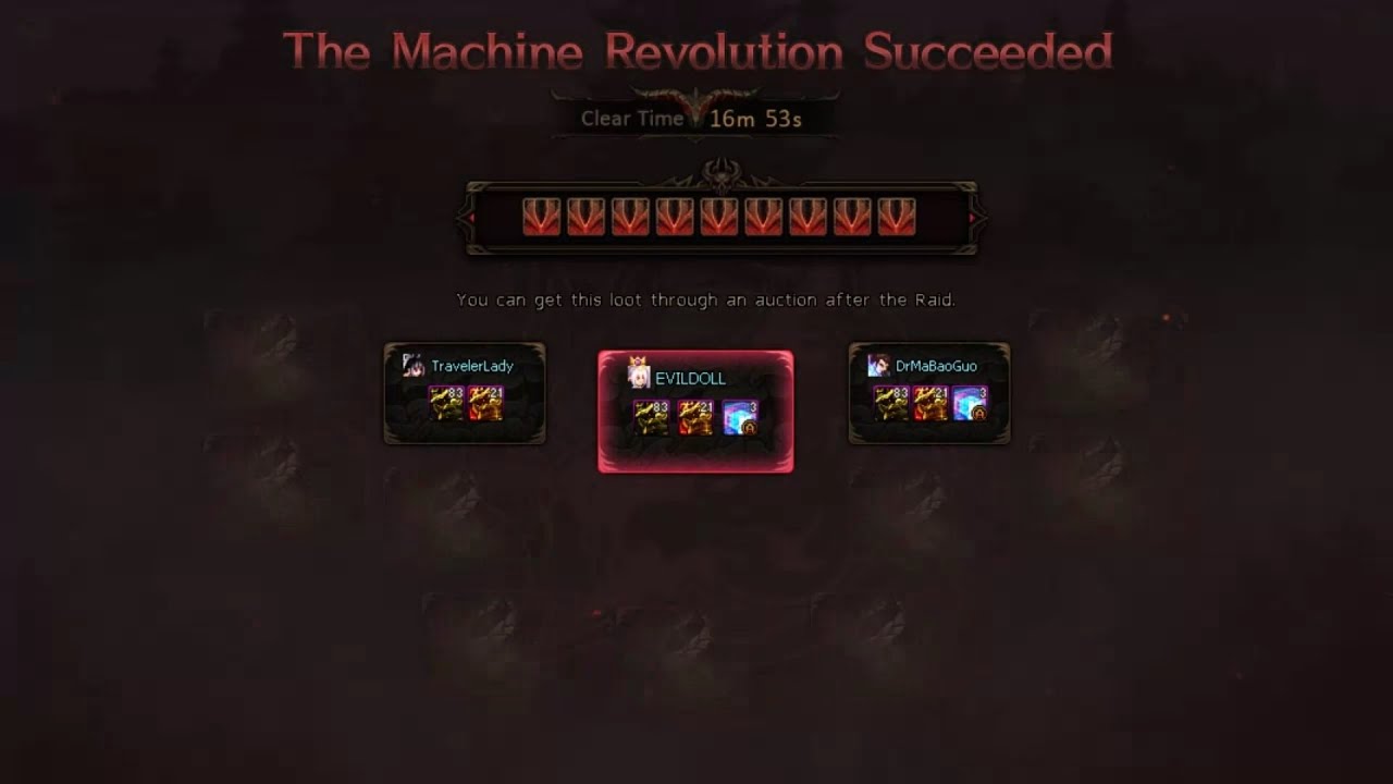 DFO 3Man Bakal Normal: 4.3b Monk + 3.0b Traveler + 12.1k Enchantress