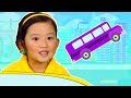 The Wheels on the Bus | Learn Colors | Colors of the Rainbow