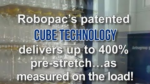 Robot S6 portable semi automatic stretch wrapper - PET bottles, CUBE Technology - Robopac USA