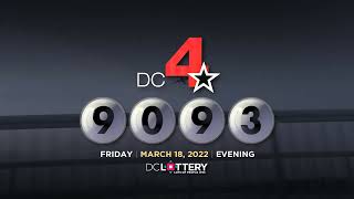 DC LOTTERY Evening 03/18/2022
