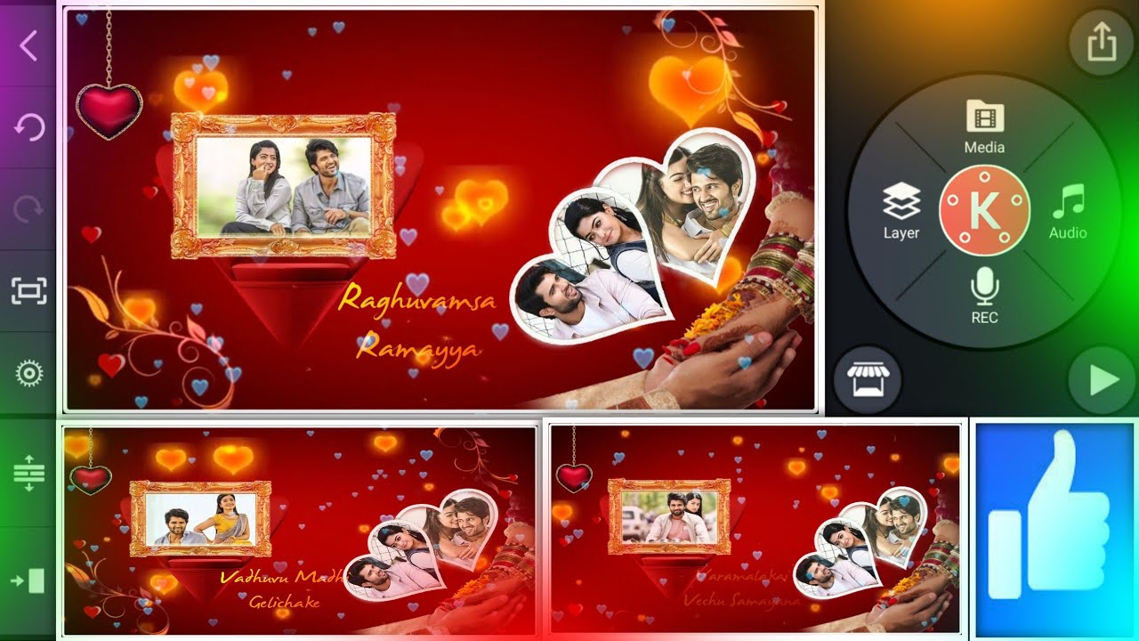 Wedding Anniversary Video Editing In Kinemaster In Telugu By