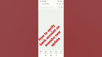 #!!New update how to verify bank account on meesho app !!#"Tech create shorts 4U!!##"Instagram !!?