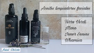 Aceites limpiadores faciales. Cosmética natural