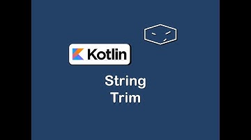string trim in kotlin