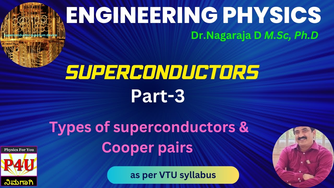 Types of Superconductor and Cooper Pair Formation | Superconductors Part 3 (VTU)