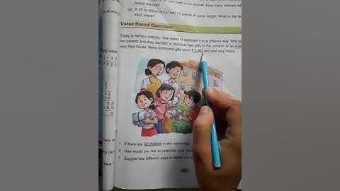 Class- 4th Unit- 4 Value Based Question