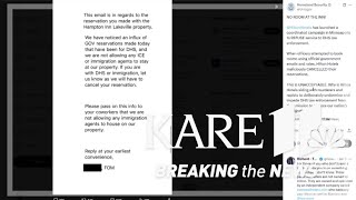 Minnesota hotel apologizing after canceling room for immigration agents