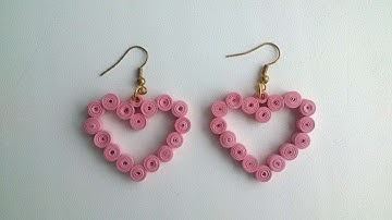 How To Make Heart Earrings With A Quilling Technique - DIY Crafts Tutorial - Guidecentral