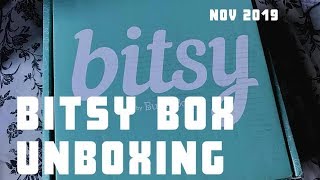Bitsy Box Unboxing || Nov 2019 || Subscription