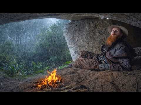 Surviving a Stormy Night with NO Shelter as a Bushman from 100 Years Ago