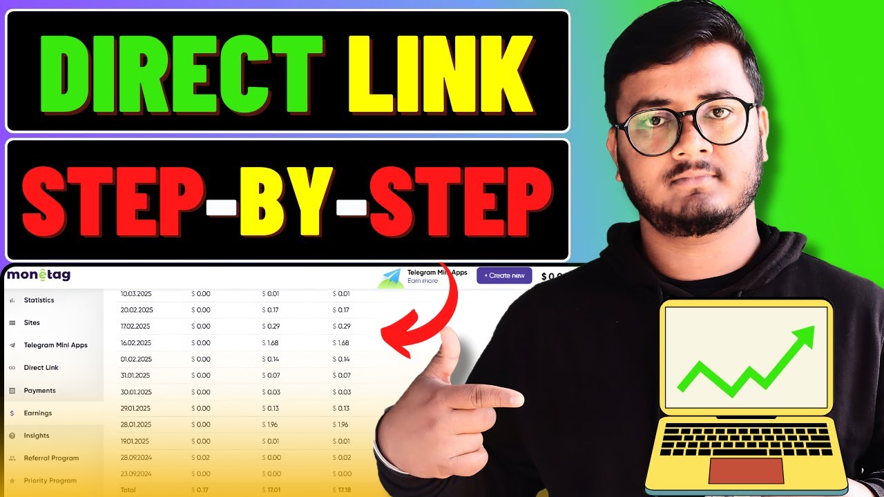 Monetag Direct Link Tutorial 2025 🚀 How to Earn Online with Social Media