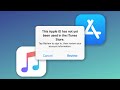 this apple id has not yet been used in the the itunes store how to fix 2020 !