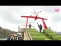 Tea-themed sightseeing boat debuts on Lake Ashi in Hakone