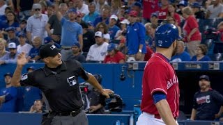 CLE@TOR: Encarnacion, Gibbons, Martin get ejected