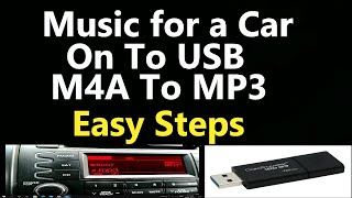 Musik Untuk Mobil M4A Ke Mp3 di USB Thumb Drive, Langkah Mudah.. Pelajari Caranya