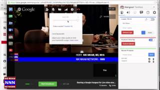 How to start a Live Google Hangout for Live streaming to YouTube    NIK NIKAM   NNN