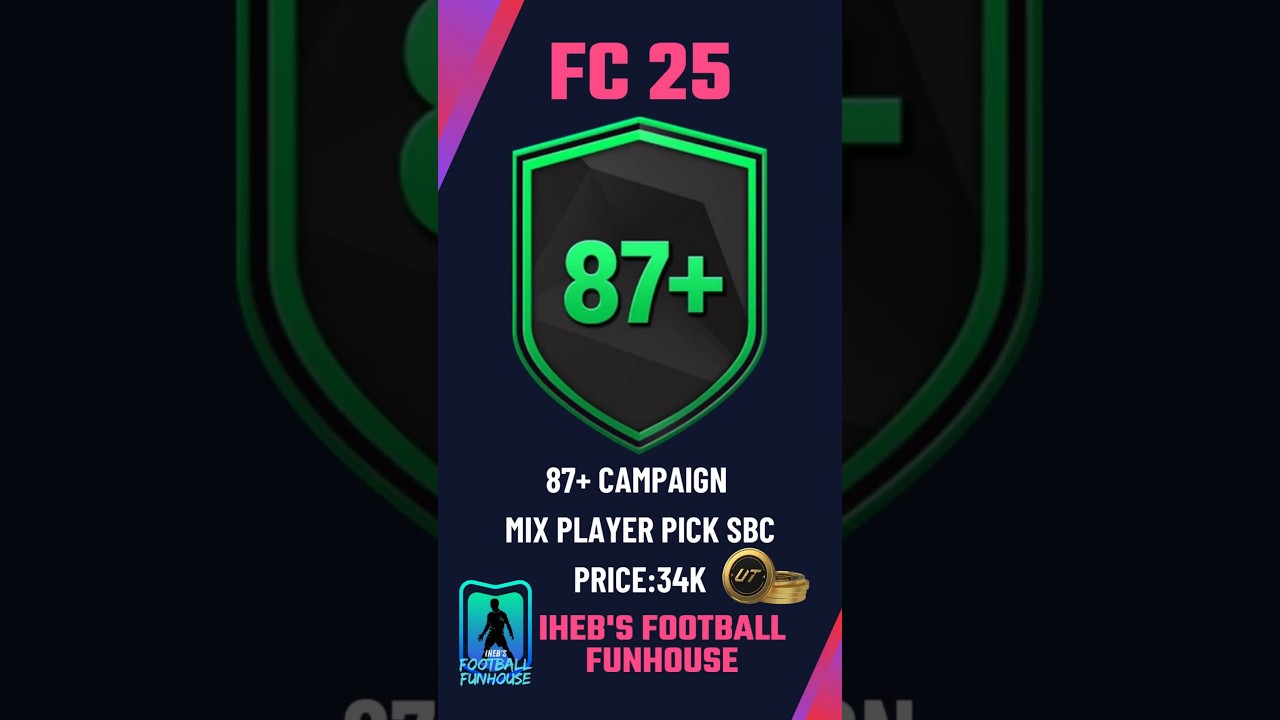 FASTEST & CHEAPEST Way to Complete 87+ Campaign Mix Player Pick SBC in FC 25! 💸⚡ (Easy Method!)