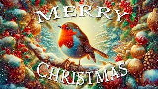 Merry Christmas! | 8 Hrs of Joyful Festive Music and Peaceful Bird Images!
