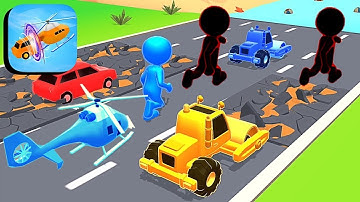 Noob vs Pro vs Hacker Shape shifting Gameplay | Full Screen Game | (Android, iOS), All Levels Walkth