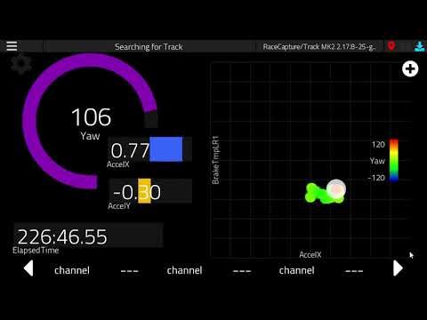 Scatter plot: new dashboard widget for the upcoming RaceCapture app 2.0