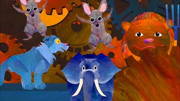 HICKORY DICKORY DOCK+RANDOM COLOR EFFECTS||ANIMALS IN THE CLOCK