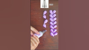How to Use French Piping Tip 199? #Icing Nozzle #Piping Techniques #Cake Tutorial