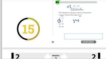 SAT | Test 9 Digital | Module 2 | Problem 4 - IN 30 SECONDS OR LESS