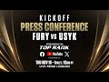 Tyson Fury vs Oleksandr Usyk | KICKOFF PRESS CONFERENCE