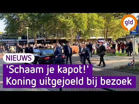 Koning Willem-Alexander uitgejoeld bij bezoek aan Nijmegen
