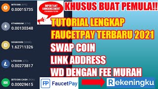 CARA WD DARI FAUCETPAY KE REKENINGKU/INDODAX DENGAN FEE MURAH|| TUTORIAL FAUCETPAY TERBARU 2021