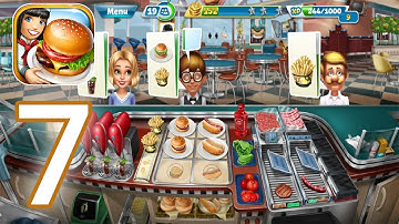 Cooking Fever - Gameplay Walkthrough Part 7 - Fast Food Court Level 31 - 35 Completed (iOS, Android)