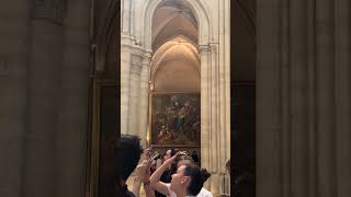 Inside Notre-Dame Paris 🇫🇷 | Stunning Architecture &amp; Hidden Glory ✨#notredame #paris #shorts