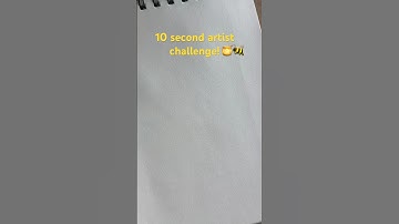 10 second artist challenge! 😋#artchallenge #shorts