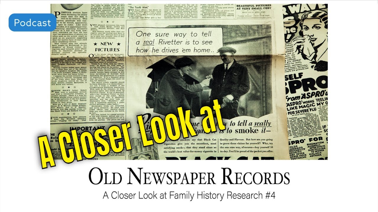 AF-563: Old Newspaper Records: A Closer Look at Family History Research #4 | Ancestral Findings