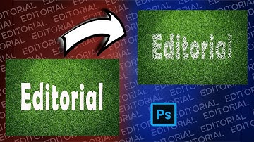 How to blend Text in grass in Adobe Photoshop | Editorial