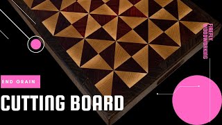 How To Make An End Grain Cutting Board Quilted Pinwheel Pattern   4K