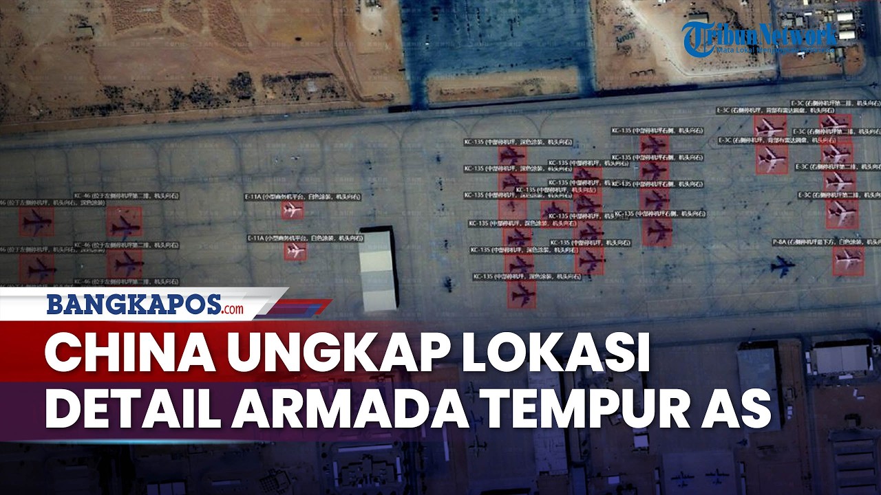 China Bongkar Citra Satelit Detail Armada Tempur AS di Pangkalan Dekat Iran, Teheran Menggempur