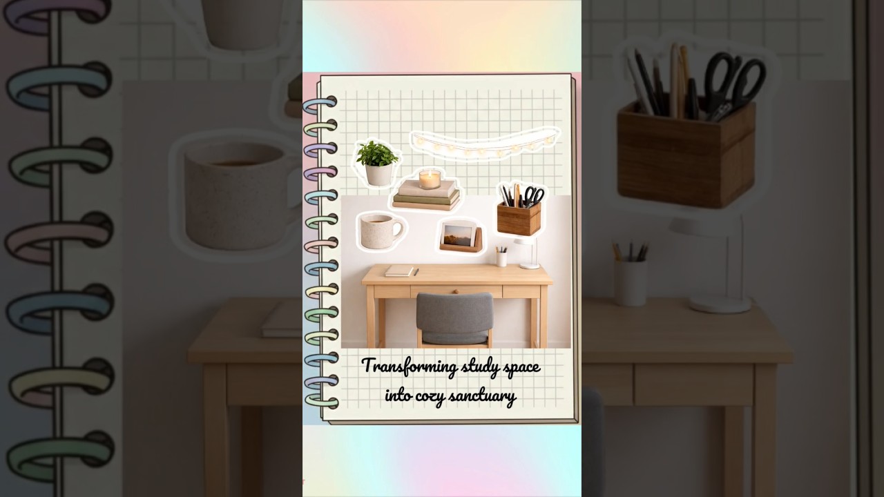 Boring desk to cozy dream setup | Aesthetic desk makeover 